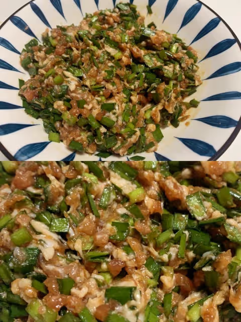 萬能餃子餡❗️今天做韭菜肉餡餃子，巨好吃！