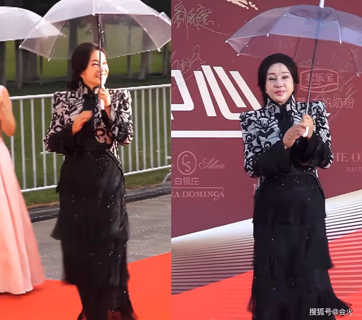 劉曉慶紅毯上指揮攝影師!面泛油光眼袋深重