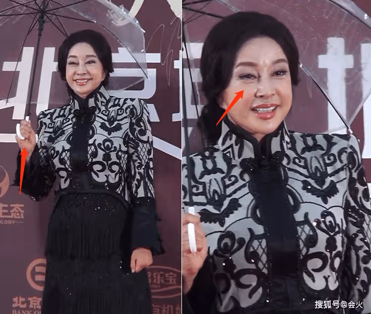 劉曉慶紅毯上指揮攝影師!面泛油光眼袋深重