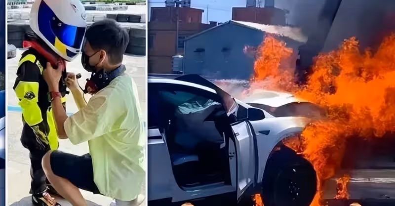 林志穎太太澄清謠言，兒子車禍後說的第一句是：我爸爸還在裡面