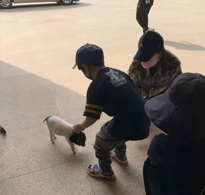 黃曉明帶娃現身親子餐廳,5歲小海綿打扮時尚,側臉曝光酷似爸爸