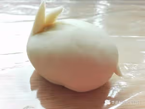 小白兔，白又白，豆沙包，吃起來！（一次發酵）