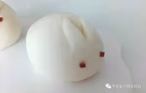 小白兔，白又白，豆沙包，吃起來！（一次發酵）
