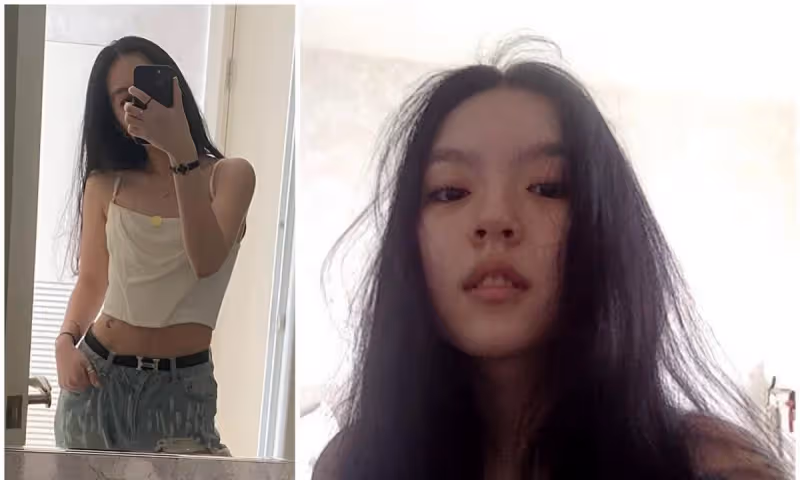 有種「穿衣大膽」叫李詠女兒！一襲吊帶出鏡身材好辣，白皙膚色純美動人，五官精緻長相太像詠哥