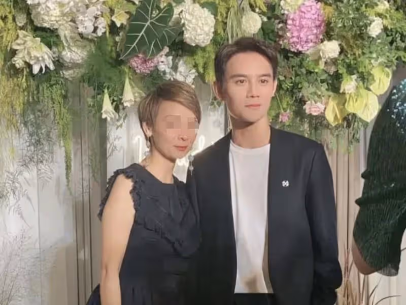 殷桃和王凱私下參加婚禮 穿低領上衣身材豐腴