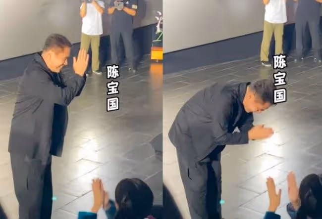 馬蘇活動現場動情落淚 一旁陳寶國眼神引爭議