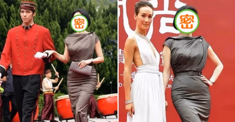 林青霞真是50後驕傲，穿裹身魚尾裙雍容大氣，身材婀娜多姿，同台超模氣質更勝一籌