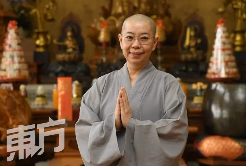 王致祥剃度出家法號「洞雲」　與洞如法師夫妻變同門