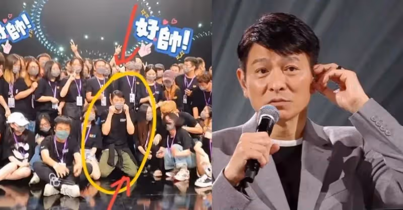劉德華直播後「趕場式合影」上熱搜，怕人久等一路小跑，跪地感謝