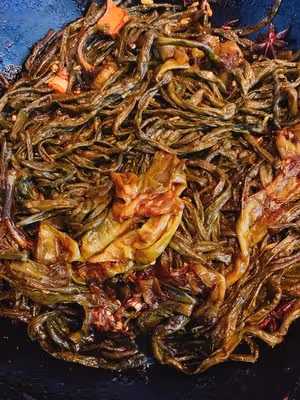 最簡單的豇豆鹹菜