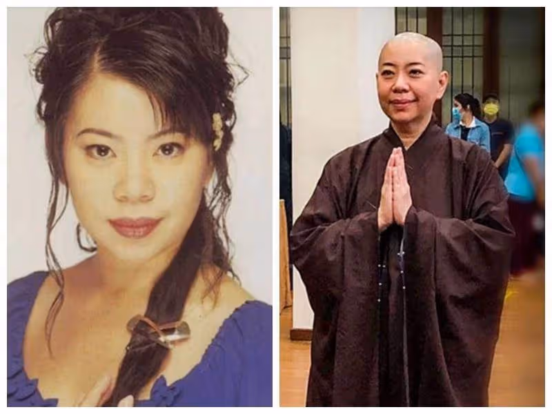 歌手賴冰霞削髪為尼後,前夫也進行了剃度儀式,夫妻變成師姐弟