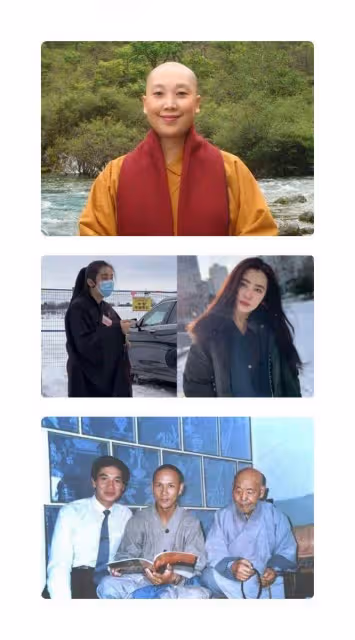 歌手賴冰霞削髪為尼後,前夫也進行了剃度儀式,夫妻變成師姐弟