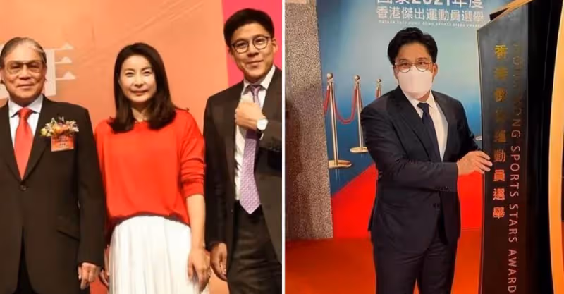 霍啟剛和父親參加活動，感慨發聲說：事業步入正軌，郭晶晶是他堅強的後盾