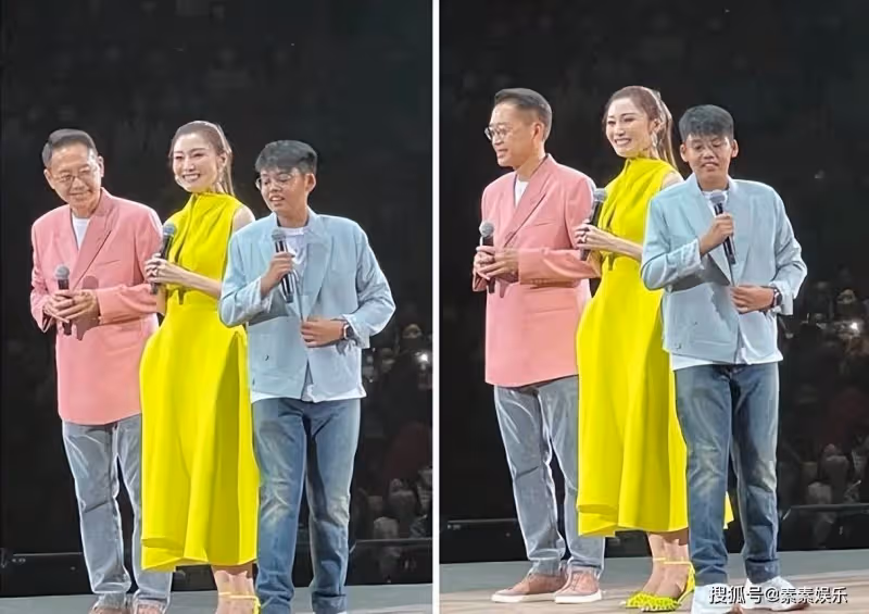 李嘉欣許晉亨夫婦帶兒子出席慈善活動,12歲的許建彤大氣老成