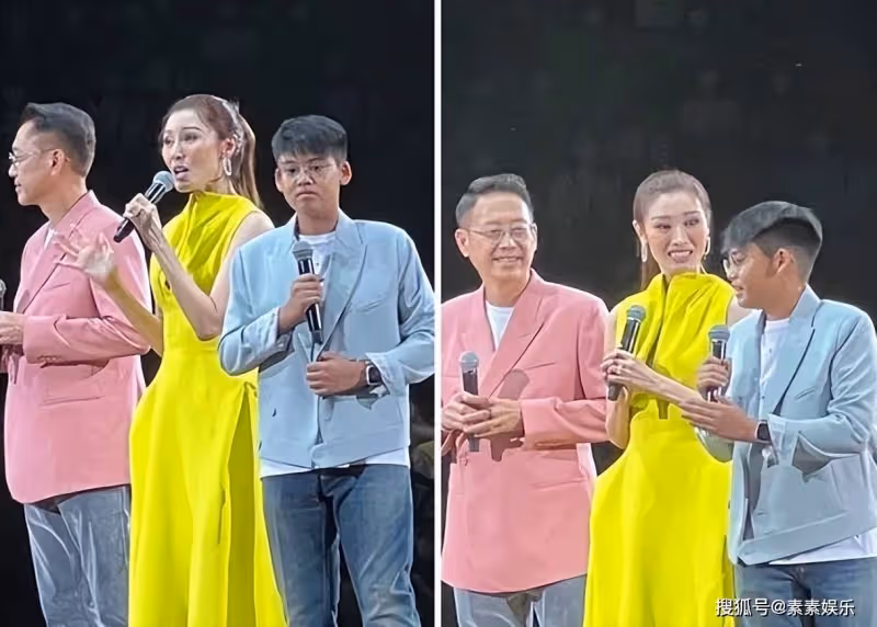 李嘉欣許晉亨夫婦帶兒子出席慈善活動,12歲的許建彤大氣老成