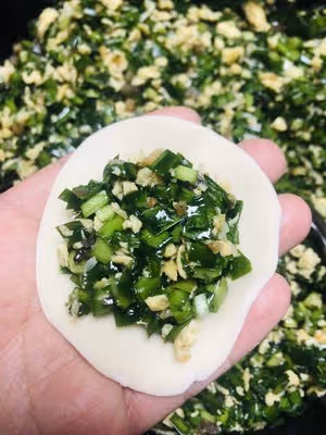 韭菜雞蛋素餃子（附韭菜不出水絕招）
