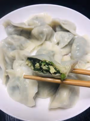 韭菜雞蛋素餃子（附韭菜不出水絕招）