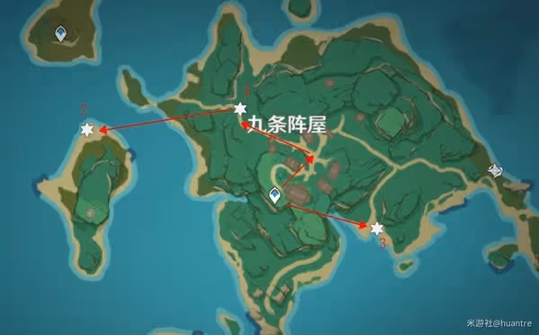 《原神》稻妻狗糧收集路線規劃