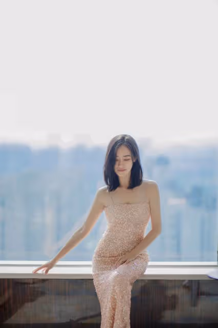 吳綺莉「阿媽」對自己真狠,48歲還敢挑戰抹胸裙,一彎腰大秀凹凸身材,網:太性感