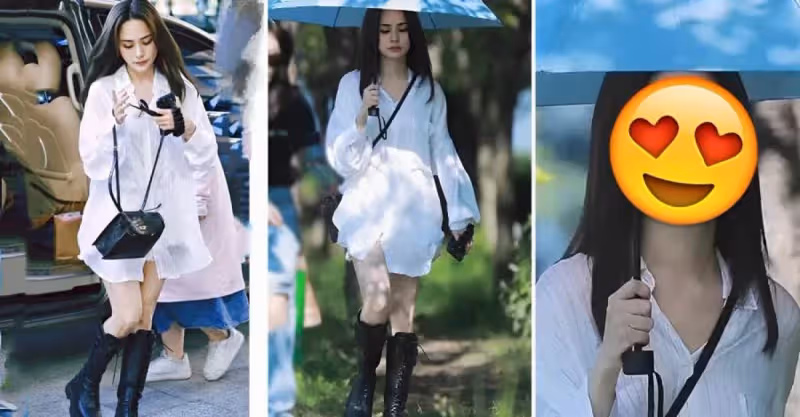 阿嬌亮相再次封神！暴瘦20斤後美回「校園女神」，穿白襯衣哪像41歲