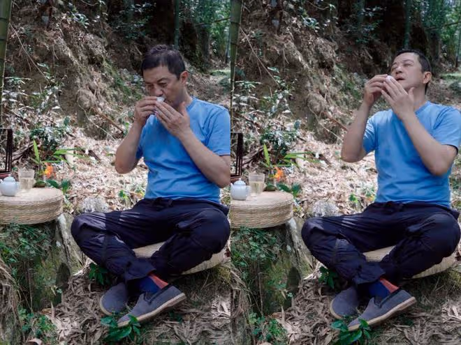 李亞鵬穿著樸素在山裡喝茶,躺在竹林思考人生,首次回應欠債