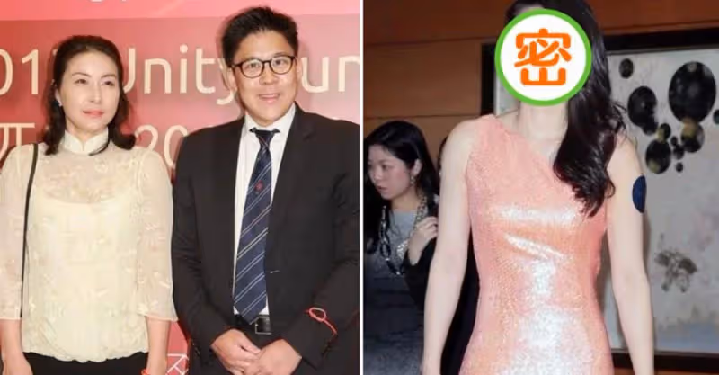 郭晶晶難得認真打扮，穿一身長裙配「貴婦卷」，認真打扮起來：同框明星不輸氣場