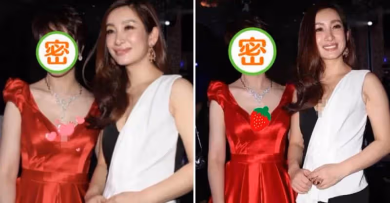 55歲周海媚和小12歲秦海璐罕見同框，一襲V領紅裙嫵媚大氣，網友：美麗和年齡真的沒關系