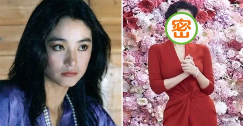 林青霞穿紅裙逛花園，67歲像極了47歲，身材凹凸有致，果然女人氣質比年齡重要