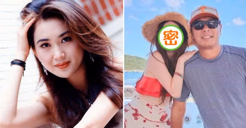 溫碧霞和老公甜蜜曬合照，56歲穿抹胸配碎花裙，露出鎖骨小蠻腰，全然不像年過半百的人