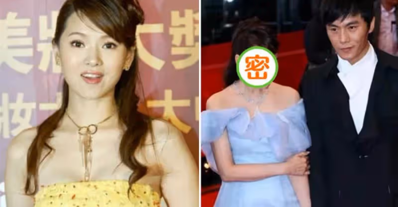 伊能靜和老公出席活動，穿一襲禮服裙優雅大方，顏值回春：54歲還像小女生