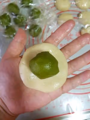 抹茶蛋黃酥（螺旋酥）