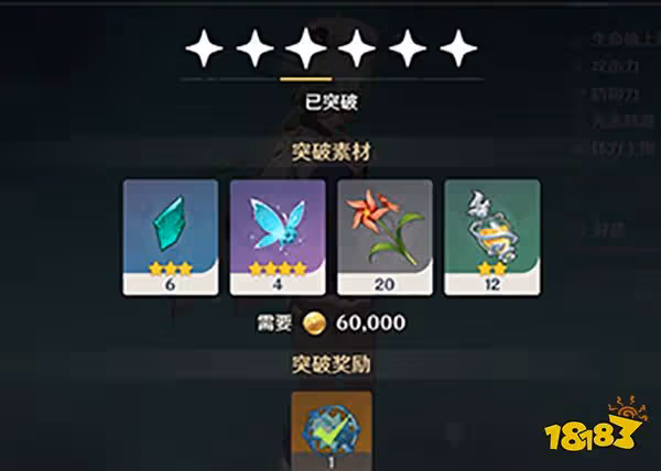 原神砂糖突破材料一覽 砂糖突破80級需要哪些材料