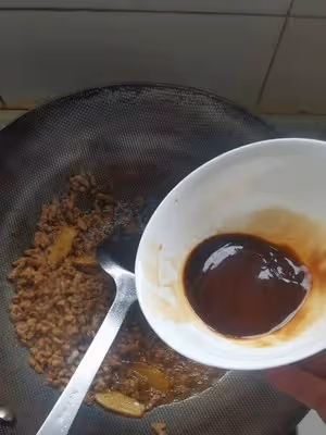 好吃又簡單的豇豆醬肉包子餡兒