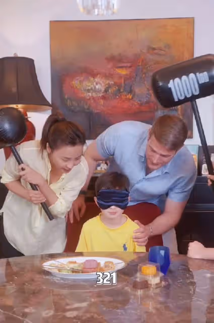 吳奇隆前妻一家慶中秋!混血兒女太像富豪老爸,豪宅曝光裝修奢華