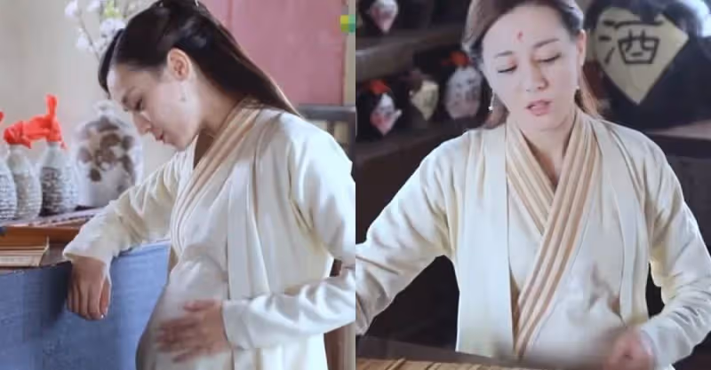 熱巴首次挑戰孕婦角色，笑著說出一句話，導演臉都變了，太可愛啦