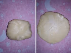 麻薯蛋黃酥，酥掉渣‼️（給出單個需要的材料量）