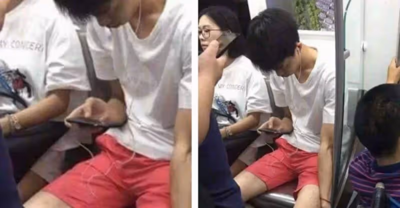 少年捷運上猛滑手機「假裝看不到」輪椅大叔　車子開動後「他默默伸手」4萬網友感動：爸媽很會教