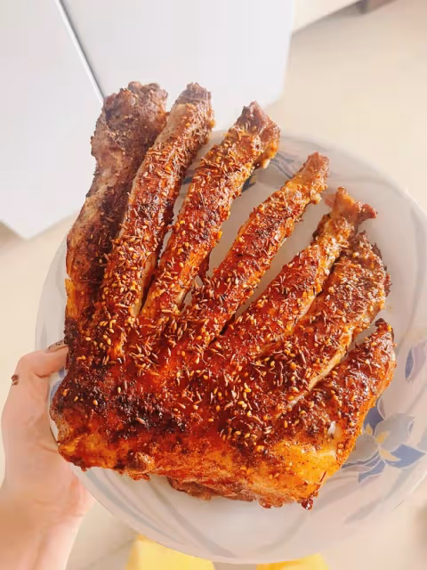 烤箱烤羊排
