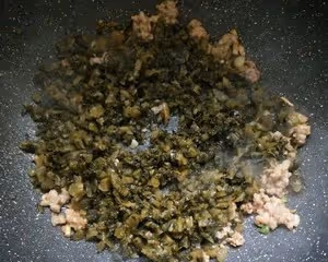 酸腌菜肉末空心菜梗