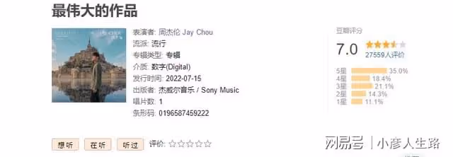 王嘉爾新專輯上線，十首歌搖滾又空靈，單曲豆瓣分數高於周杰倫？