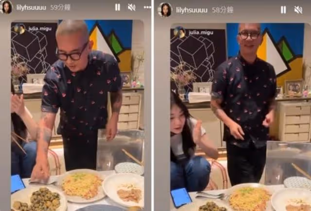 小S女兒曬家庭聚餐，誇讚姨夫具俊曄親自製作的美食，家庭很和諧