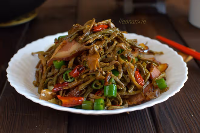 干豆角炒臘肉