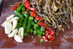 干豆角炒臘肉