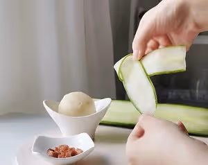 一口一個~黃瓜粽｜粽子形沙拉頭盤丨土豆泥培根餡｜清爽低卡｜原創