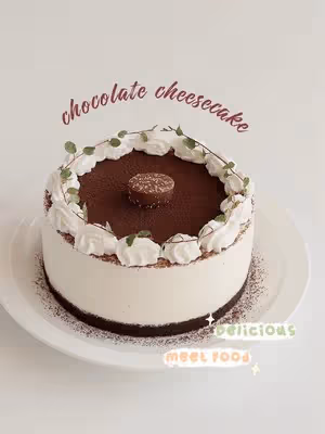 高顏值下午茶｜免烤巧克力🍫芝士蛋糕🍰