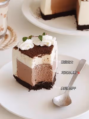 高顏值下午茶｜免烤巧克力🍫芝士蛋糕🍰