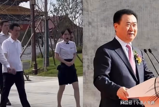 王思聰坐輪椅遊玩,68歲老爸王健林考察體型消瘦,3年虧損近120億