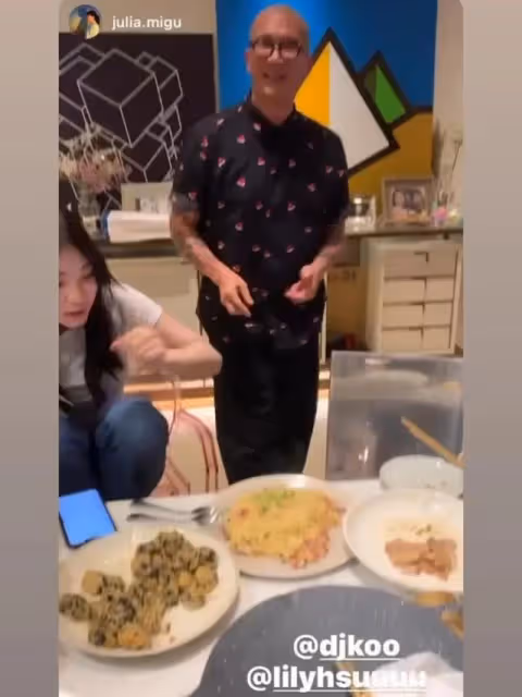 9月10日，大小S的大姐徐熙嫻曬出過中秋的照片，稱讚妹夫具俊曄