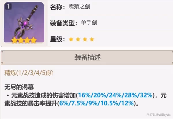 《原神》限定單手劍強度解析