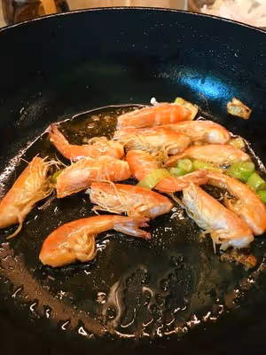 鮮蝦炒快菜